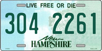 NH license plate 3042261