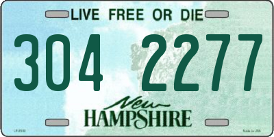 NH license plate 3042277