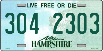 NH license plate 3042303