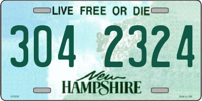 NH license plate 3042324