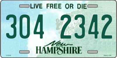 NH license plate 3042342