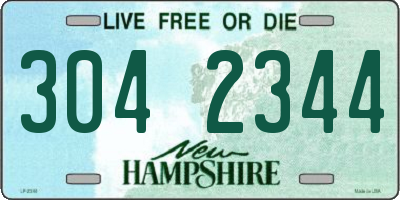 NH license plate 3042344