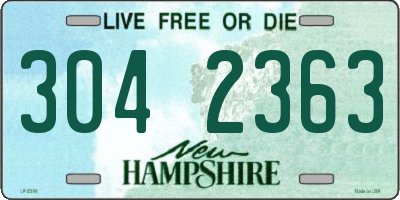 NH license plate 3042363