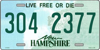 NH license plate 3042377