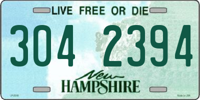 NH license plate 3042394