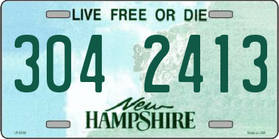 NH license plate 3042413