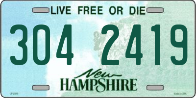 NH license plate 3042419