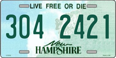 NH license plate 3042421