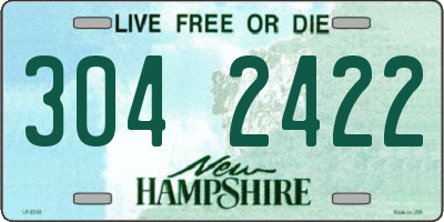 NH license plate 3042422