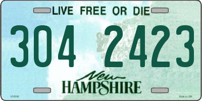 NH license plate 3042423