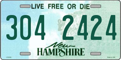 NH license plate 3042424