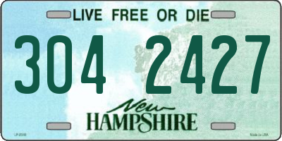 NH license plate 3042427