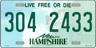 NH license plate 3042433