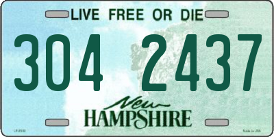 NH license plate 3042437