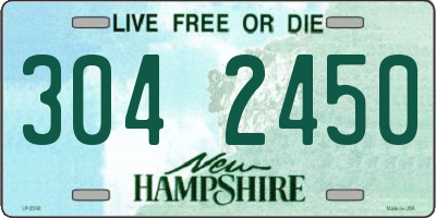 NH license plate 3042450