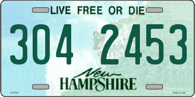 NH license plate 3042453