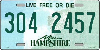 NH license plate 3042457