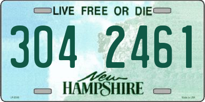 NH license plate 3042461