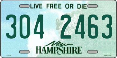 NH license plate 3042463