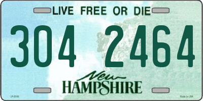 NH license plate 3042464
