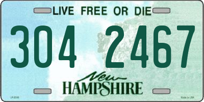 NH license plate 3042467
