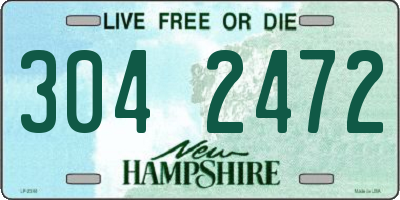 NH license plate 3042472