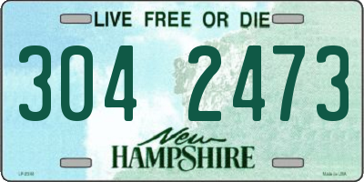 NH license plate 3042473