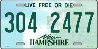 NH license plate 3042477