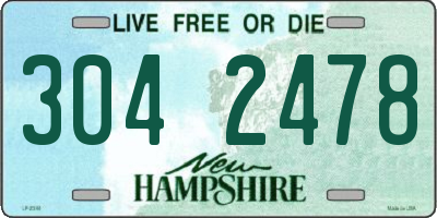 NH license plate 3042478