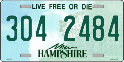 NH license plate 3042484