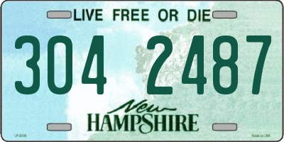 NH license plate 3042487