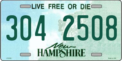 NH license plate 3042508