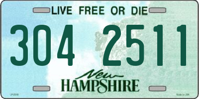 NH license plate 3042511