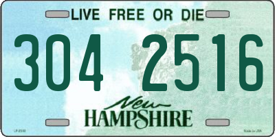 NH license plate 3042516
