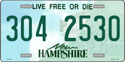 NH license plate 3042530