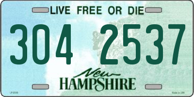 NH license plate 3042537