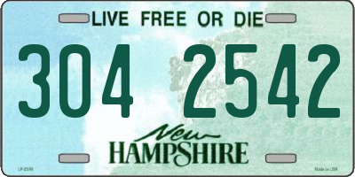 NH license plate 3042542