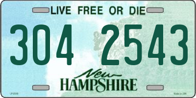 NH license plate 3042543