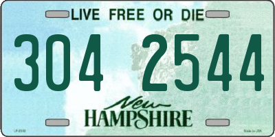 NH license plate 3042544
