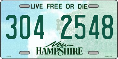 NH license plate 3042548
