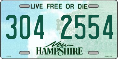 NH license plate 3042554