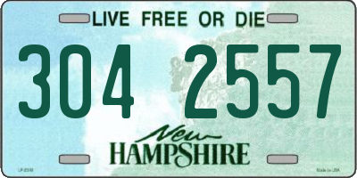 NH license plate 3042557