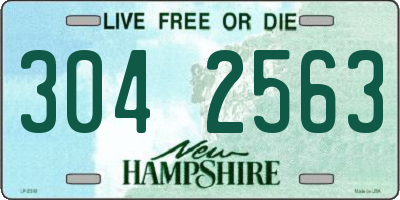 NH license plate 3042563
