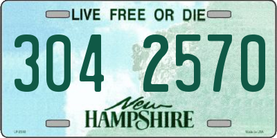 NH license plate 3042570