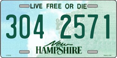 NH license plate 3042571