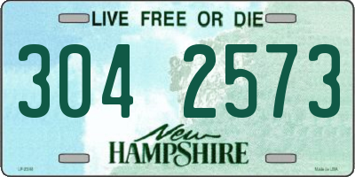 NH license plate 3042573