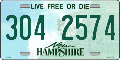 NH license plate 3042574