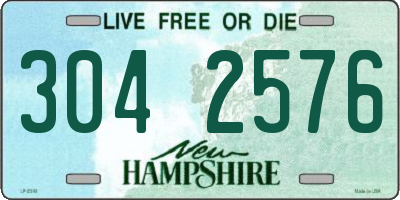 NH license plate 3042576