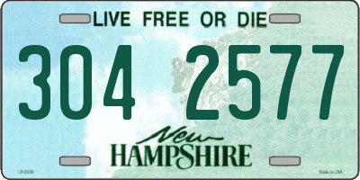 NH license plate 3042577