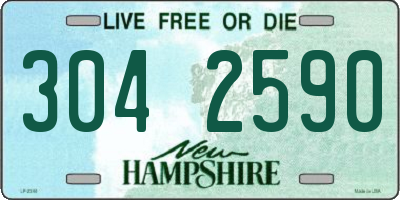 NH license plate 3042590